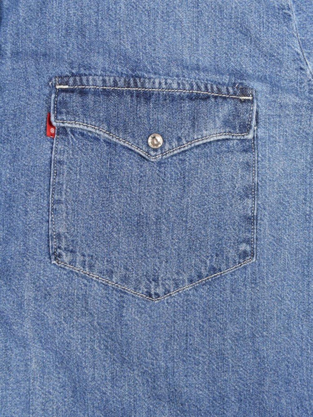 Levi's Ultimate Western Denim Pearl Snap Button Up Shirt Women Size XXL - Picture 5 of 16